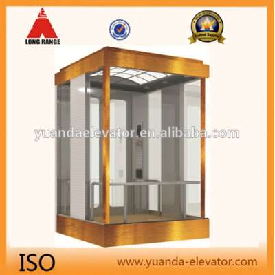 Yuanda square glass lift