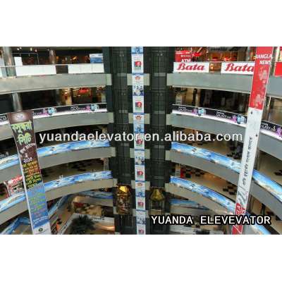 Yuanda luxury panoramic shopping mall lift